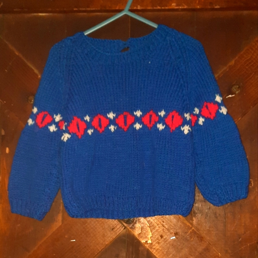 🍀3/15 Homemade Boy's Knitted Sweater